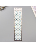 Наклейка - стразы «Узор из ромба. Браслет», синяя, 35×8 см - Фото 3