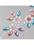 Наклейка-стразы на волосы «Цветы», в причёску, цветной перламутр, 25×13 см - фото 117466726 Наклейка-стразы на волосы «Цветы», в причёску, цветной перламутр, 25×13 см - фото 117466726