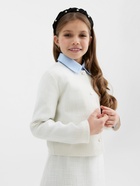 Жакет для девочки, MINAKU :Party Dress, цвет белый, рост 128 см 10680585 - фото 12870914