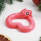 Фигурное мыло "Змея сердце" розовая (комплект 2 шт) - фото 25612003
