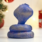 Фигурное мыло "Змея Кобра с короной" синяя с позолотой (комплект 2 шт) - фото 25917785