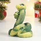 Фигурное мыло "Змеи Любовь-морковь" зеленая с позолотой - фото 25612010