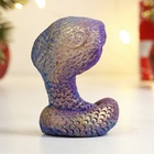 Фигурное мыло "Змееныш" синий с позолотой (комплект 2 шт) - фото 25612022