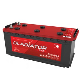 Аккумуляторная батарея Gladiator EFB 195 А/ч, обратной полярности, конус 10787783