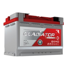 Аккумуляторная батарея Gladiator Energy 77 А/ч, прямой полярности, конус 10787807