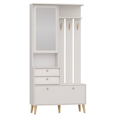 Прихожая «Афина», 1000×360×2020 мм, цвет кашемир серый