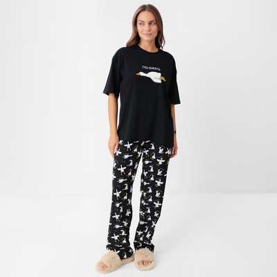 Пижама женская (футболка, брюки) KAFTAN Gussi, размер 44-46