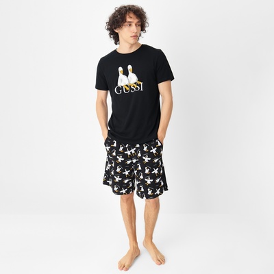 Пижама мужская (футболка, шорты) KAFTAN Gussi, размер 56