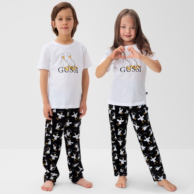 Пижама детская (футболка и брюки) KAFTAN Gussi, размер 36 (134-140 см)