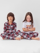 Пижама детская новогодняя: футболка, брюки, KAFTAN: Christmas time, бело-красная, рост 122-128 см - Фото 11