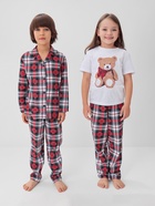 Пижама детская новогодняя: футболка, брюки, KAFTAN: Christmas time, бело-красная, рост 122-128 см - Фото 13