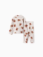 Пижама для девочки: рубашка, брюки, KAFTAN «Мишка в шарфе» рост 86-92 см - Фото 13