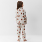 Пижама для девочки: рубашка, брюки, KAFTAN «Мишка в шарфе» рост 98-104 см - Фото 4
