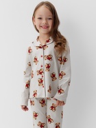 Пижама для девочки: рубашка, брюки, KAFTAN «Мишка в шарфе» рост 122-128 см - Фото 4