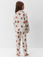Пижама для девочки: рубашка, брюки, KAFTAN «Мишка в шарфе» рост 122-128 см - Фото 6