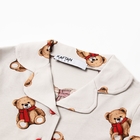 Пижама для девочки: рубашка, брюки, KAFTAN «Мишка в шарфе» рост 122-128 см - Фото 7