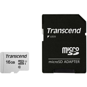 Карта памяти microSDHC 16GB Transcend TS16GUSD300S-A + adapter