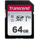 Карта памяти SDXC 64GB Transcend TS64GSDC300S 300S w/o adapter - фото 51663605