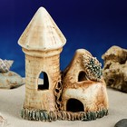 Декорация для аквариума "Башня со скалой'', 17 см, микс - Фото 5