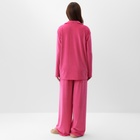 Пижама женская (рубашка, брюки) KAFTAN Plushy, размер 48-50, цвет фуксия - Фото 4