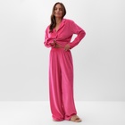Пижама женская (рубашка, брюки) KAFTAN Plushy, размер 48-50, цвет фуксия - Фото 5