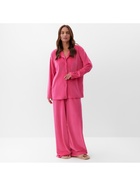 Пижама женская (рубашка, брюки) KAFTAN Plushy, размер 48-50, цвет фуксия - Фото 5