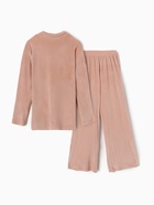 Пижама женская (рубашка, брюки) KAFTAN Plushy, размер 44-46, бежевая - Фото 16