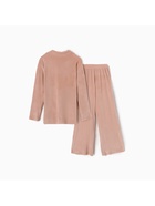 Пижама женская (рубашка, брюки) KAFTAN Plushy, размер 52-54, бежевая 10610234