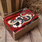 Набор подарочный "Snake" плед, носки (2 пары), термостакан - фото 808174606