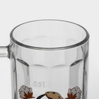 Кружка новогодняя стеклянная для пива «Золотые змейки», 500 мл, МИКС (комплект 8 шт) - фото 25948425