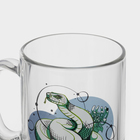 Кружка новогодняя стеклянная чайная «Змеи», 320 мл, МИКС (комплект 24 шт) - фото 25948517