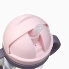 Поильник - непроливайка детский Крошка Я с силиконовой трубочкой и грузиком, от 9 мес., 350 мл., с ручками, розовый - Фото 3