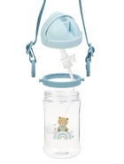 Поильник - непроливайка детский с силиконовой трубочкой и грузиком, от 9 мес., 350 мл., на ленте, цвет голубой, Крошка Я - Фото 12