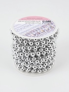 Бусы на нитях, 7.5 мм, 9±1 м, цвет серебряный - Фото 5