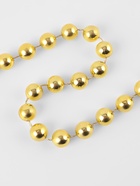 Бусы на нитях, 12 мм, 2 м, цвет золотой - Фото 2