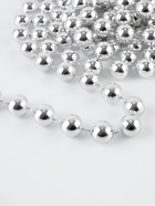 Бусы на нитях, 12 мм, 2 м, цвет серебряный - Фото 3