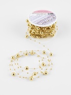 Жемчуг на леске, 3/8 мм, 9±1 м, цвет золотой - Фото 4