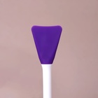 Кисть для масок, двусторонняя, силиконовая, 14.8(±1) см, фиолетовая - Фото 4
