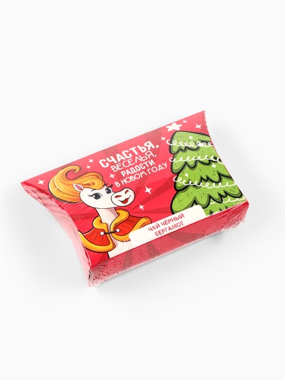 Чай новогодний чёрный «Веселья в Новом году», вкус: бергамот, 20 г