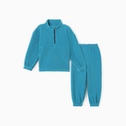 Костюм флисовый детский (джемпер, брюки) MINAKU, рост 80-86 см, цвет аквамарин - Фото 9