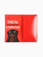 Шоколад с открыткой «Денег нет», 100 г - Фото 2