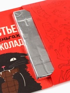 Шоколад с открыткой «Денег нет», 100 г - Фото 3