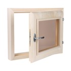 Окно, 40×50см, двойное стекло ЛИПА, бронза - фото 25625976