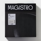 УЦЕНКА Набор тарелок фарфоровых Magistro Carbon, 26×23 см, цвет чёрный - Фото 9