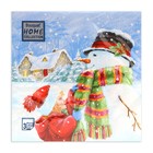 Салфетки новогодние бумажные «Вместе теплее», 3 слоя, 33×33 см, 20 шт. - Фото 2