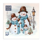 Салфетки новогодние бумажные Home Collection «Дружная семья», 3 слоя, 33×33 см, 20 шт. - Фото 2