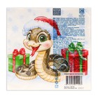 Салфетки бумажные «Новогодний питончик», 3 слоя, 33×33, 20 шт. - Фото 3