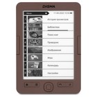 Электронная книга Digma E60C 6" E-ink HD Pearl 1024x758 600MHz/4Gb/microSDHC коричневый - Фото 1