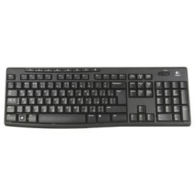 Клавиатура Logitech K270 черный/белый USB беспроводная Multimedia (920-003058)