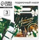 Подарочный набор, «Любимому учителю»: Ежедневник А5, 80 л, стикеры и ручка 10296476 - фото 3241045